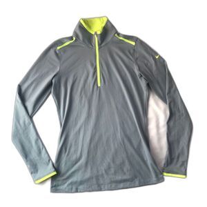 Nike GOLF Dri-Fit 1/4 zip Pullover Jacket Women’s S Dri Fit- lucky azalea Gray